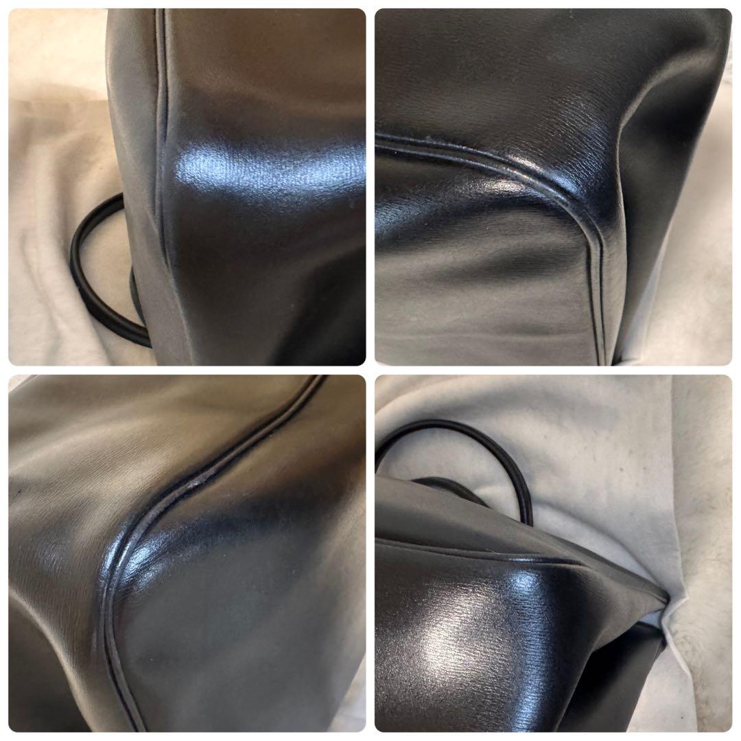 Longchamp ロンシャン ロゾ ハンドバッグ ブラック ゴールドトグル