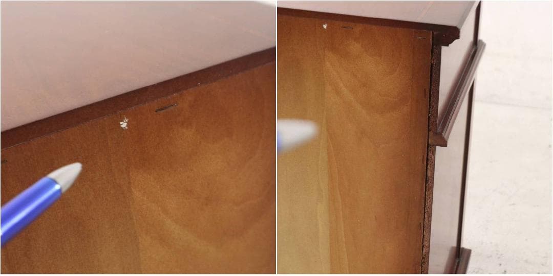 イタリア製クラシカル家具 象嵌細工 サイドチェスト 引き出し4段 H63cm