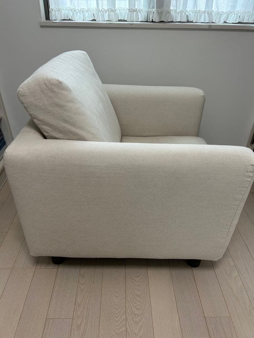 無印良品 MUJI ソファ本体 １シーター ウレタン ポケットコイル + カバー