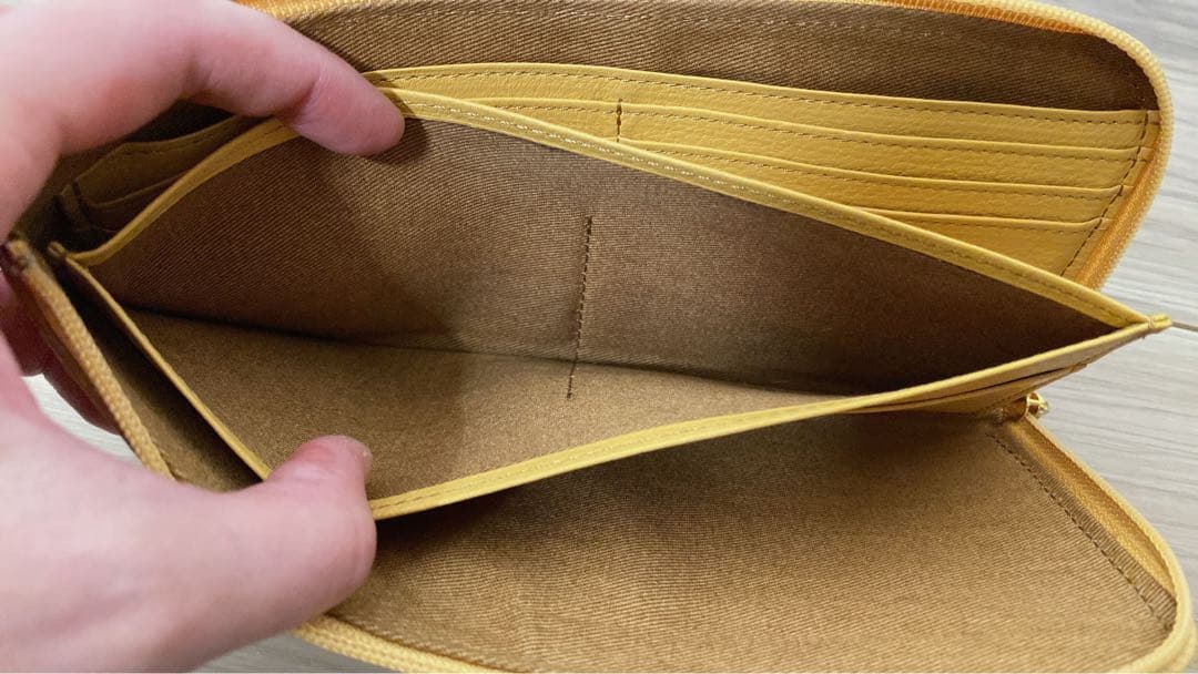 ⭐︎美品　ATAO limo パイソン イエロー ヘビ革 長財布 アタオ⭐︎