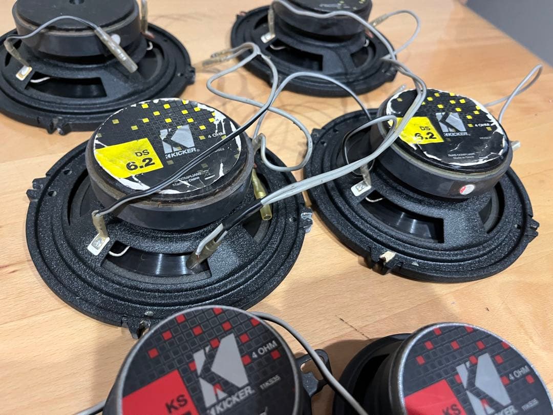 6個セット KICKER 11DS6.2 クロスオーバーツイーター16.5 cm