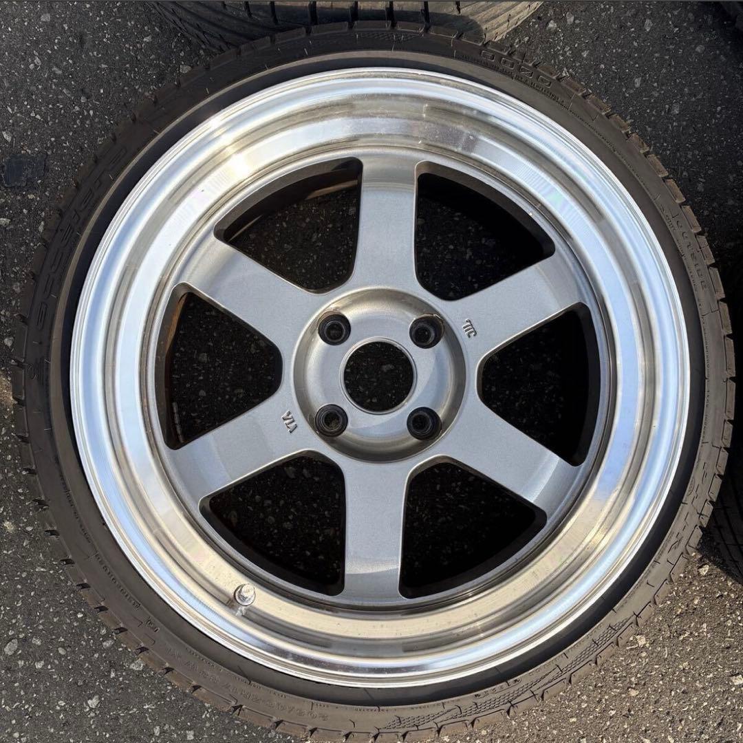 【廃盤サイズ】RAYS TE37V 17インチ 114.3-4H 4本セット