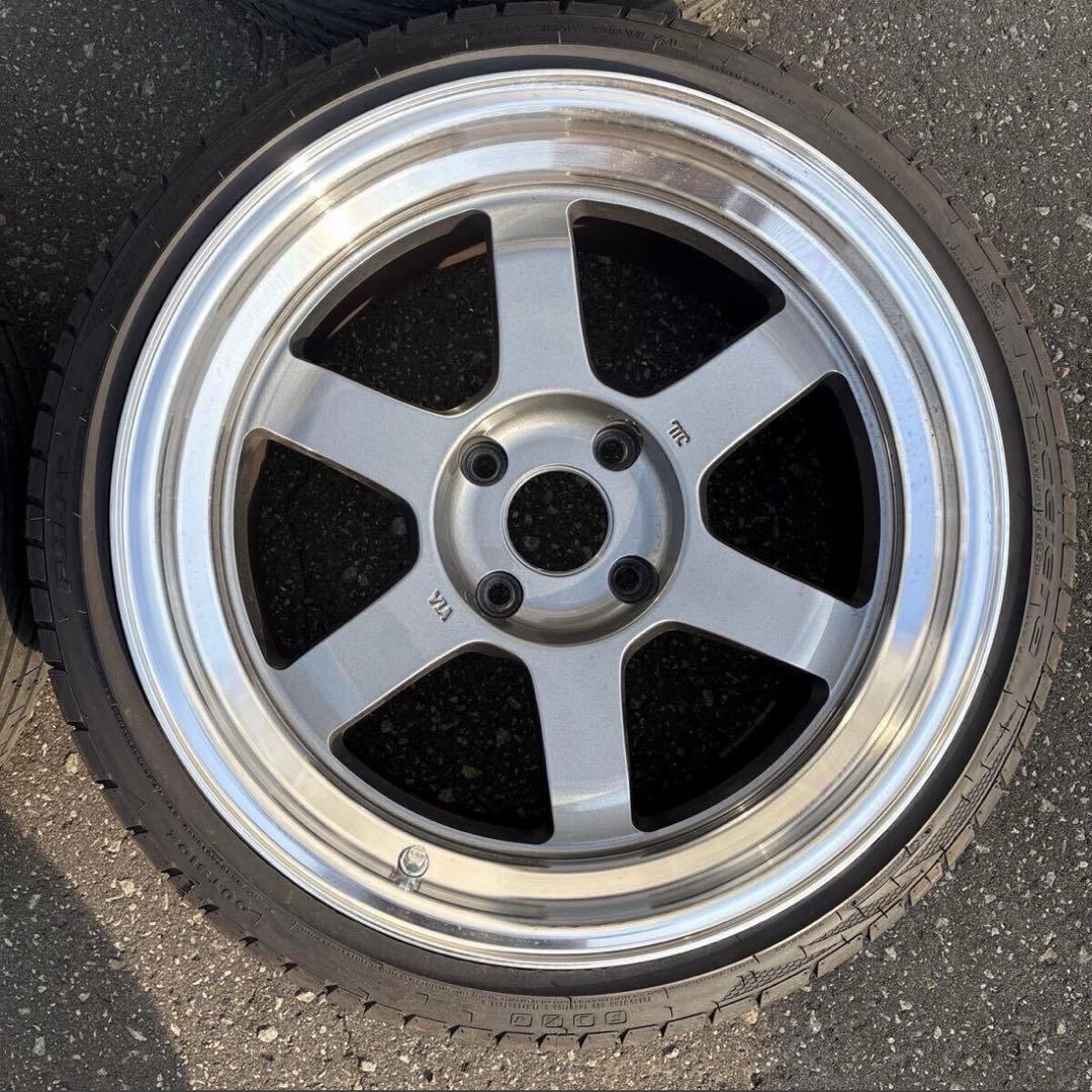 【廃盤サイズ】RAYS TE37V 17インチ 114.3-4H 4本セット