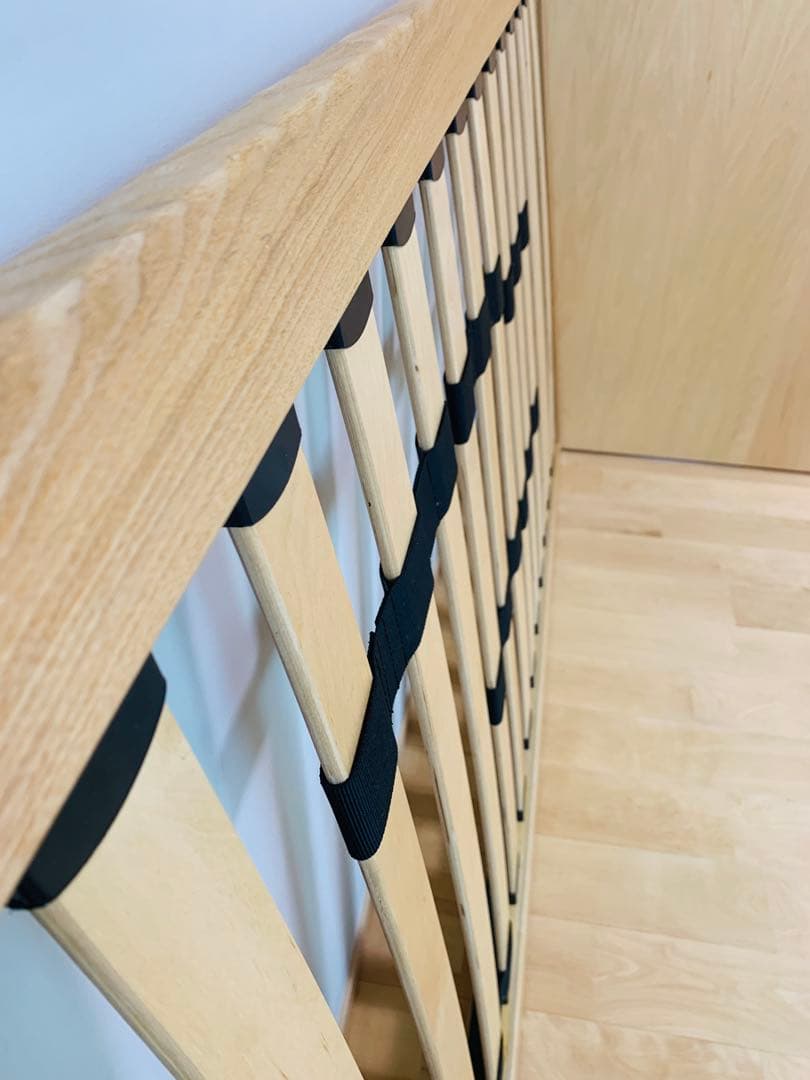 無印良品 シングルベッドフレーム オーク材 木製脚付き