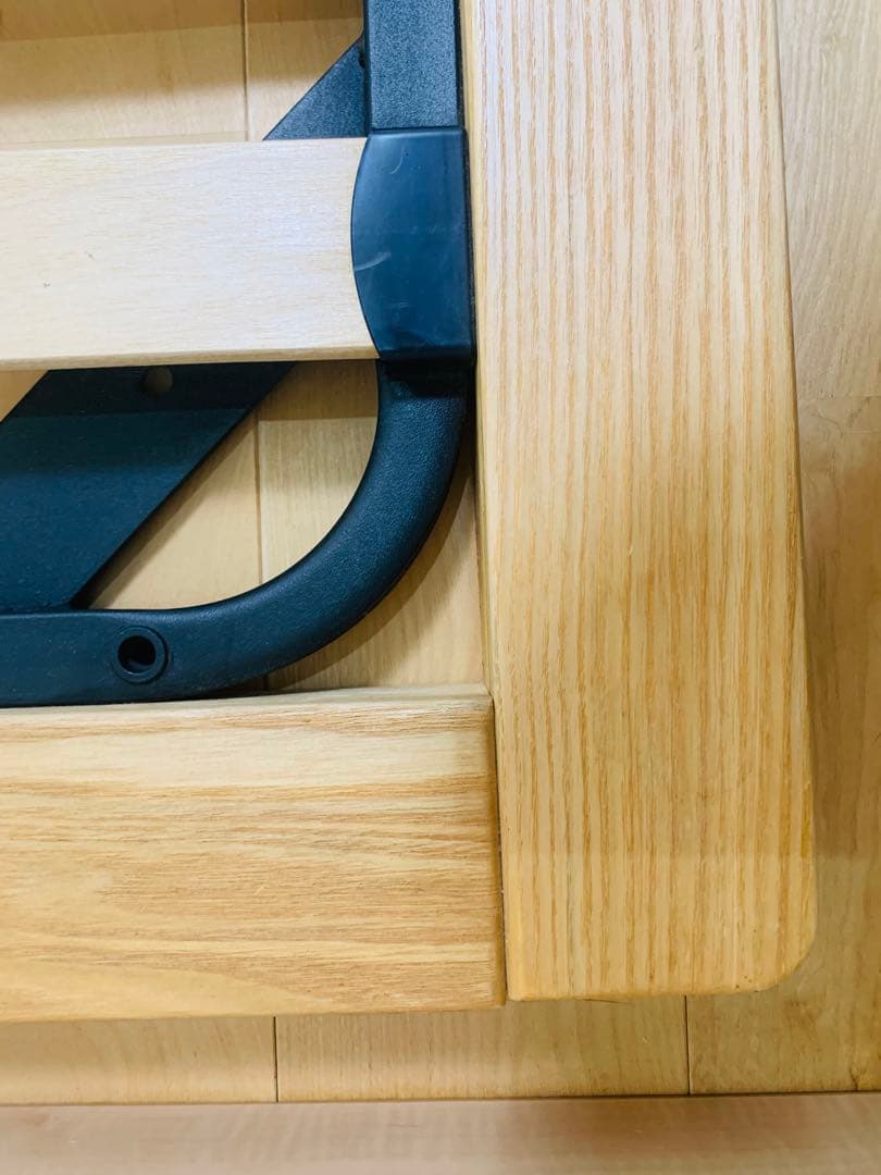 無印良品 シングルベッドフレーム オーク材 木製脚付き