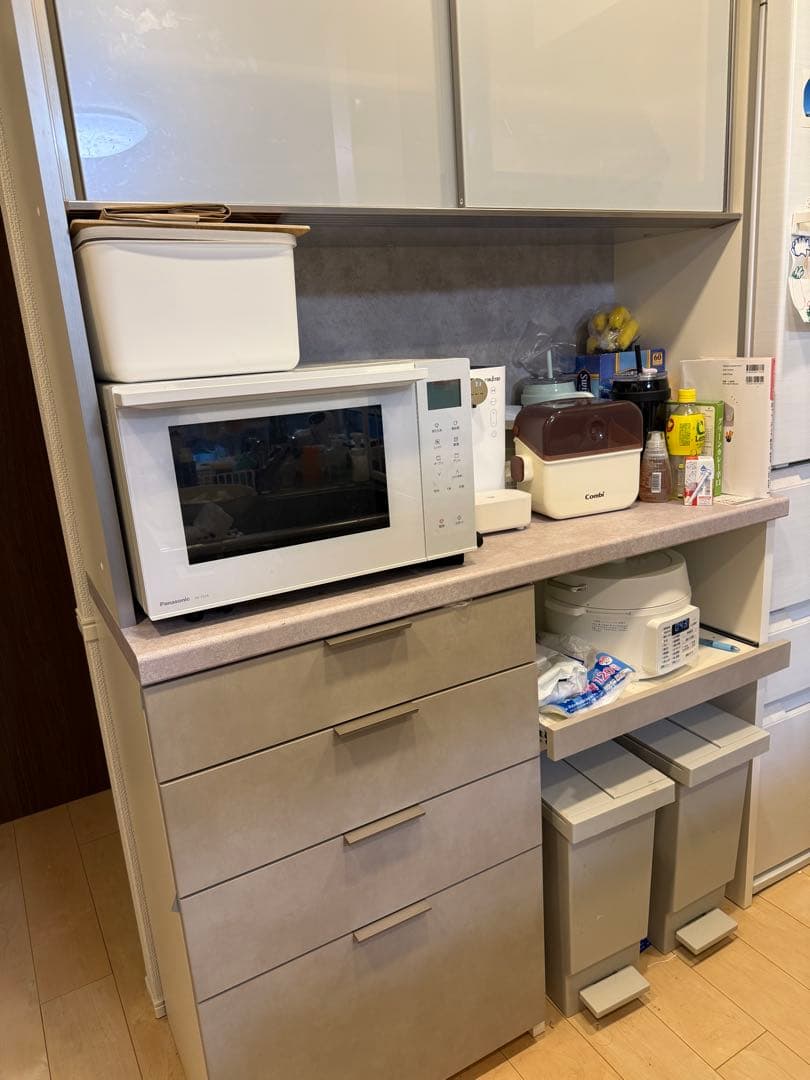 パモウナ　食器棚 下台オープンタイプ