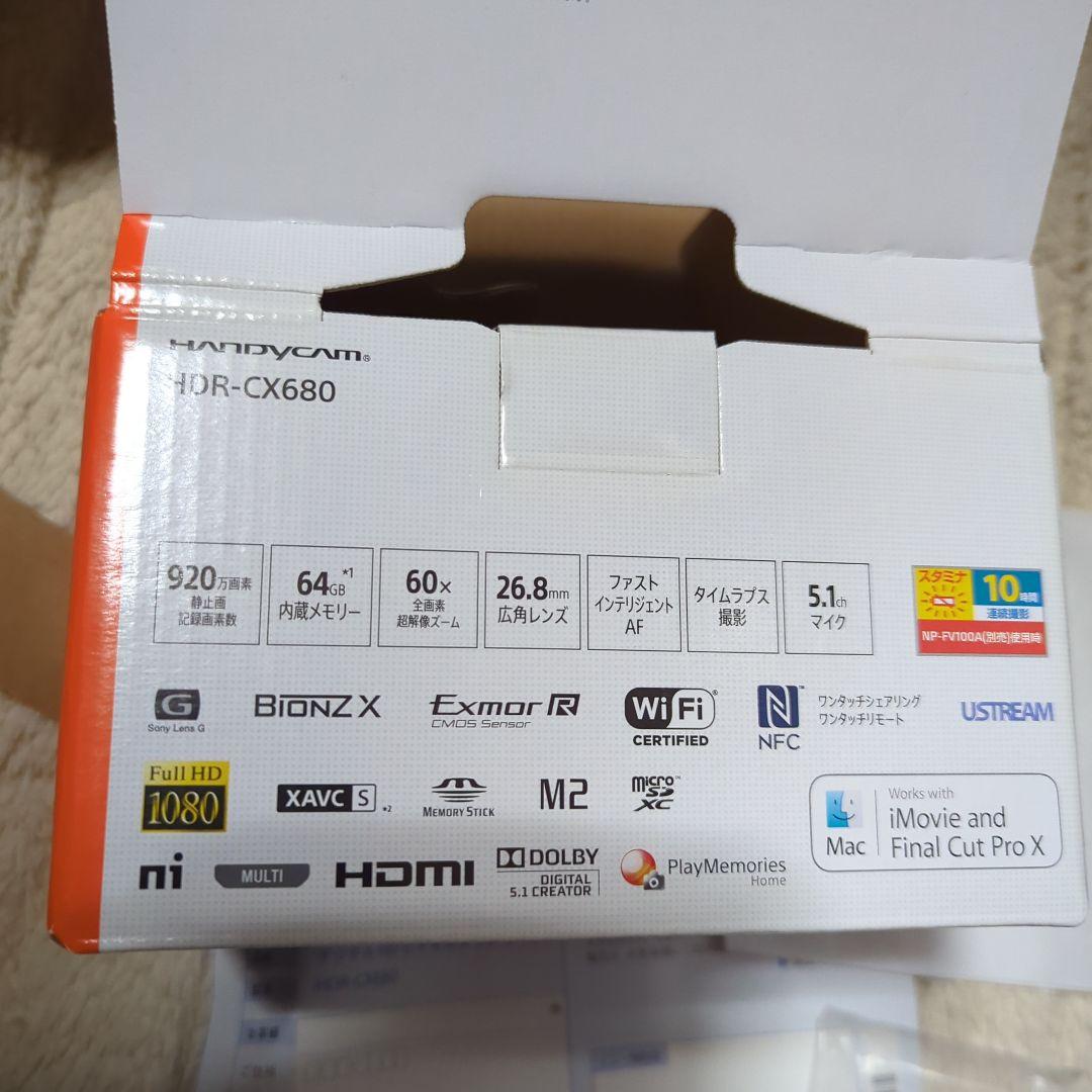 ほぼ新品 19年製　SONY HDR-CX680 デジタルHDビデオカメラ