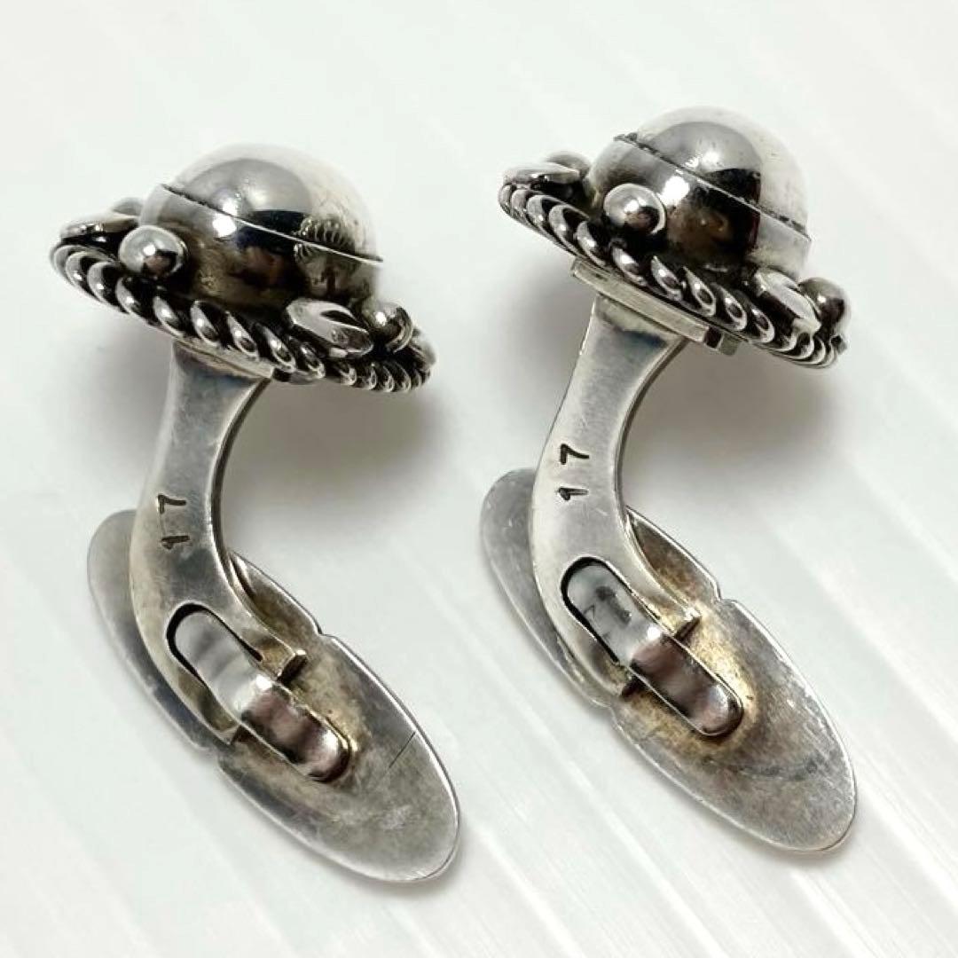 正規品   925 17 カフスボタン SILVER