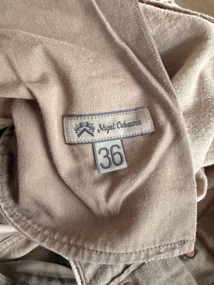 Nigel Cabourn ナイジェルケーボン　厚手コットンパンツ36 ベージュ