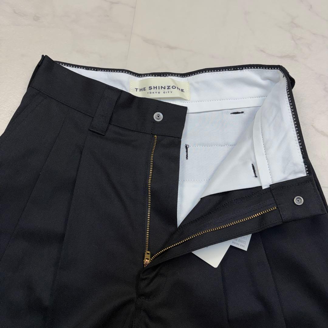 新品タグ付き！シンゾーン　トムボーイパンツ　黒　34 タックパンツ　スケーター