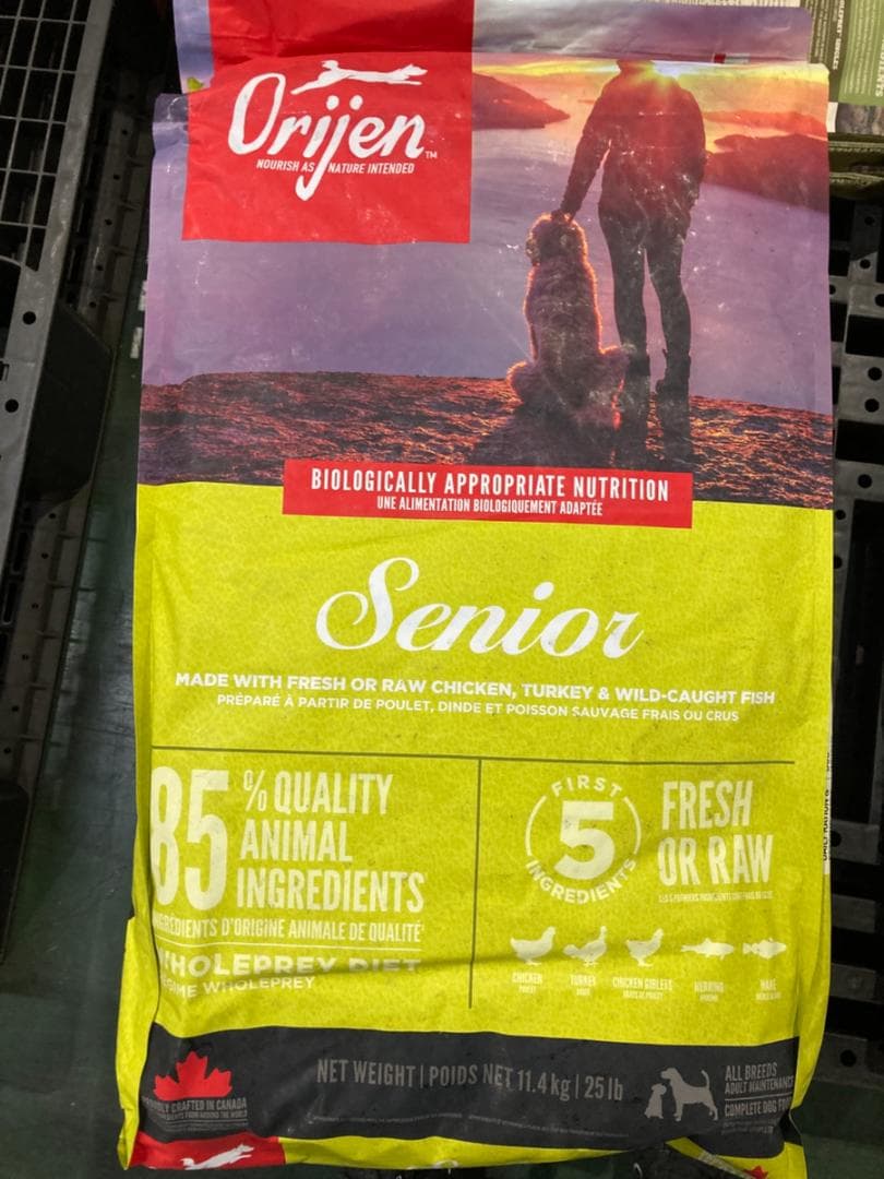 正規品 カナダ産 Orijin オリジン シニア 11.4kg まとめ可