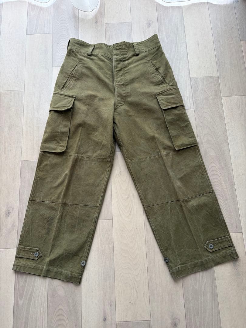 激レア　M47 前期型　カーゴパンツ　比翼 メタルボタン フランス軍　マルジェラ