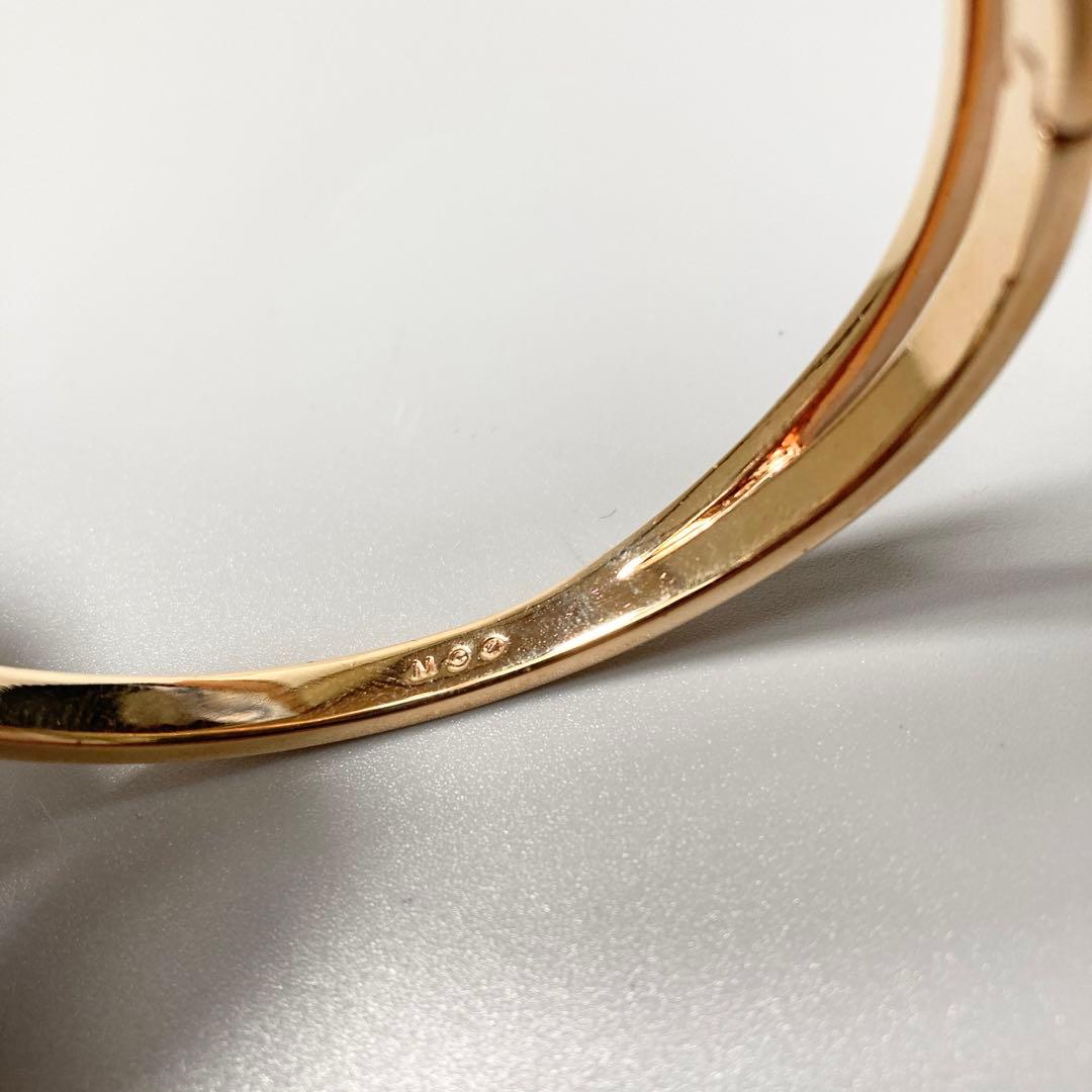 未使用 SWAROVSKI スワロフスキー バングル ブレスレット ゴールド