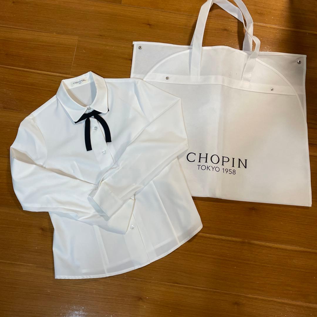 受験　面接　卒業式 CHOPIN ネイビー スーツ・ブレザーとシャツセット