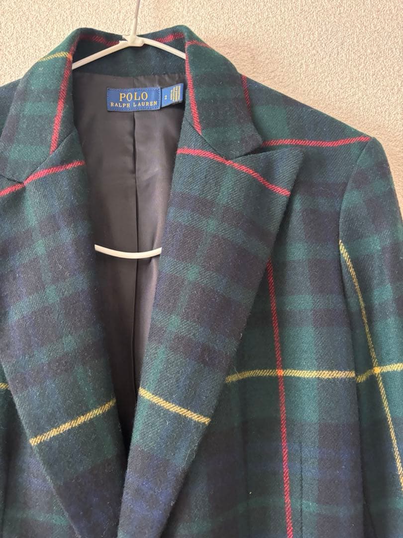 美品　ラルフローレン　タータンチェック　ブラックウォッチ　ウール　ジャケット