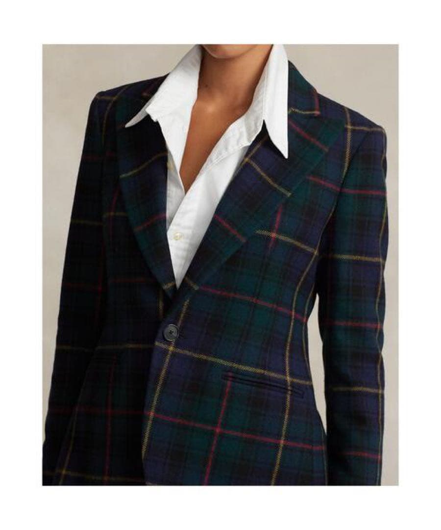 美品　ラルフローレン　タータンチェック　ブラックウォッチ　ウール　ジャケット