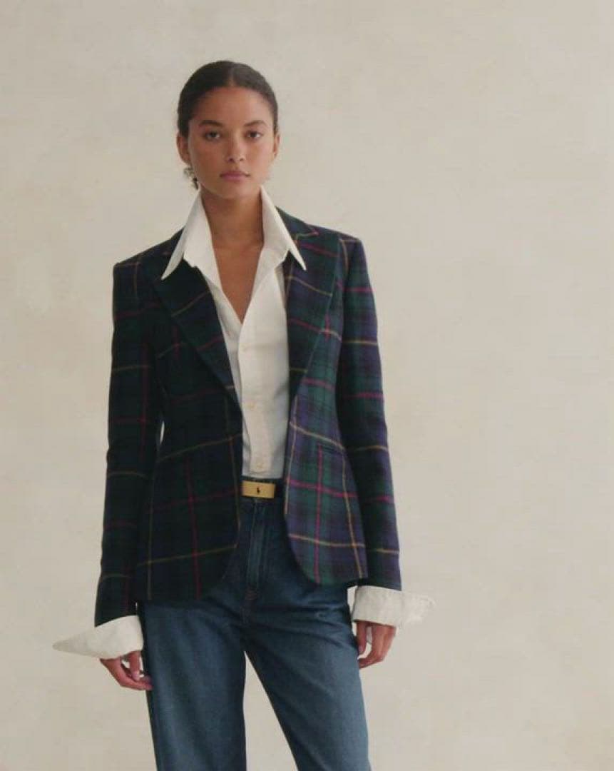 美品　ラルフローレン　タータンチェック　ブラックウォッチ　ウール　ジャケット