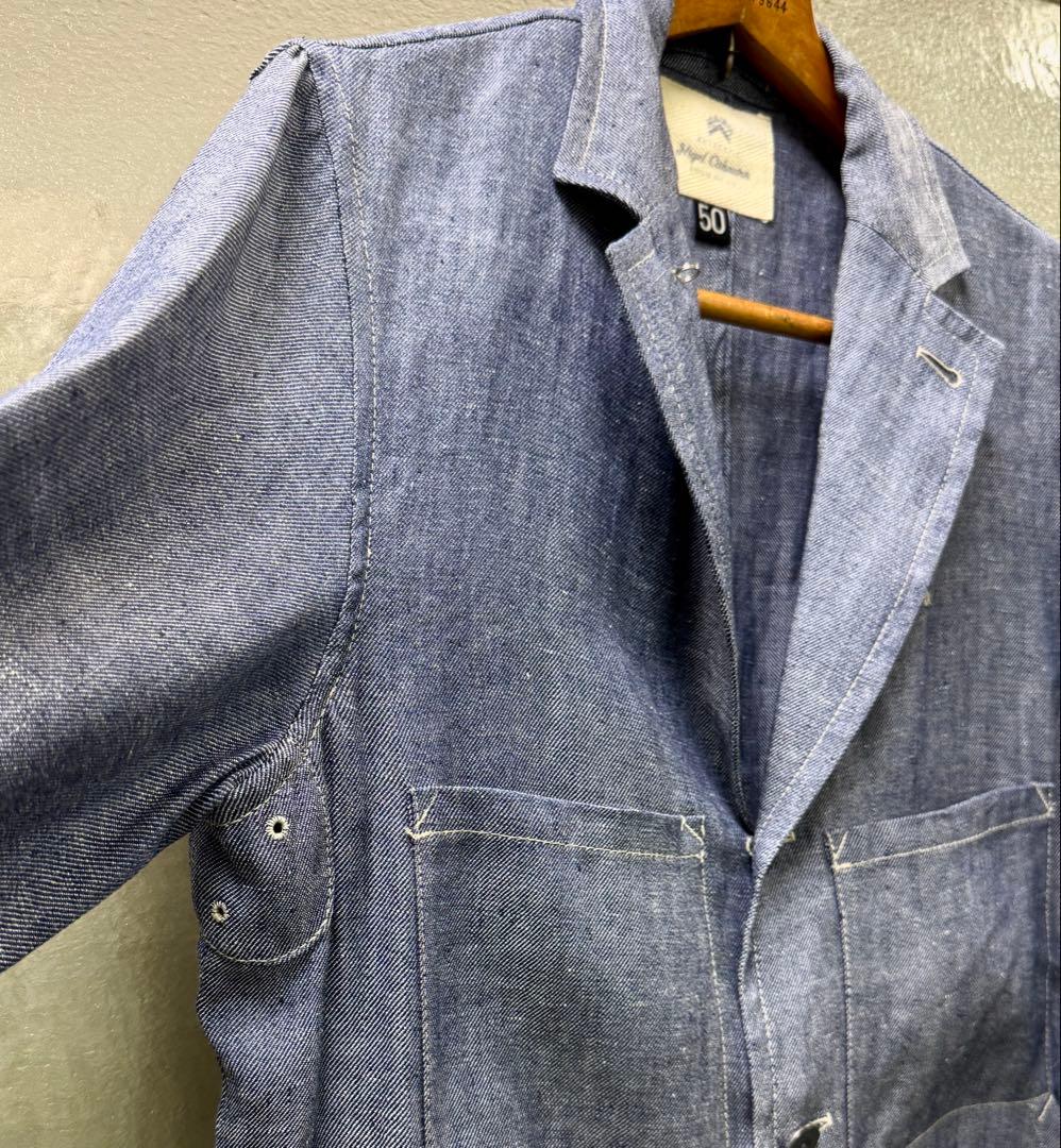 Nigel Cabourn AUTHENTICリネンデニムジャケット50 UK製