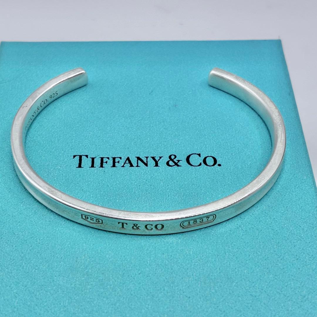 ティファニー　1837　ナロー　カフ　バングル　スリム　腕周り16.5cm