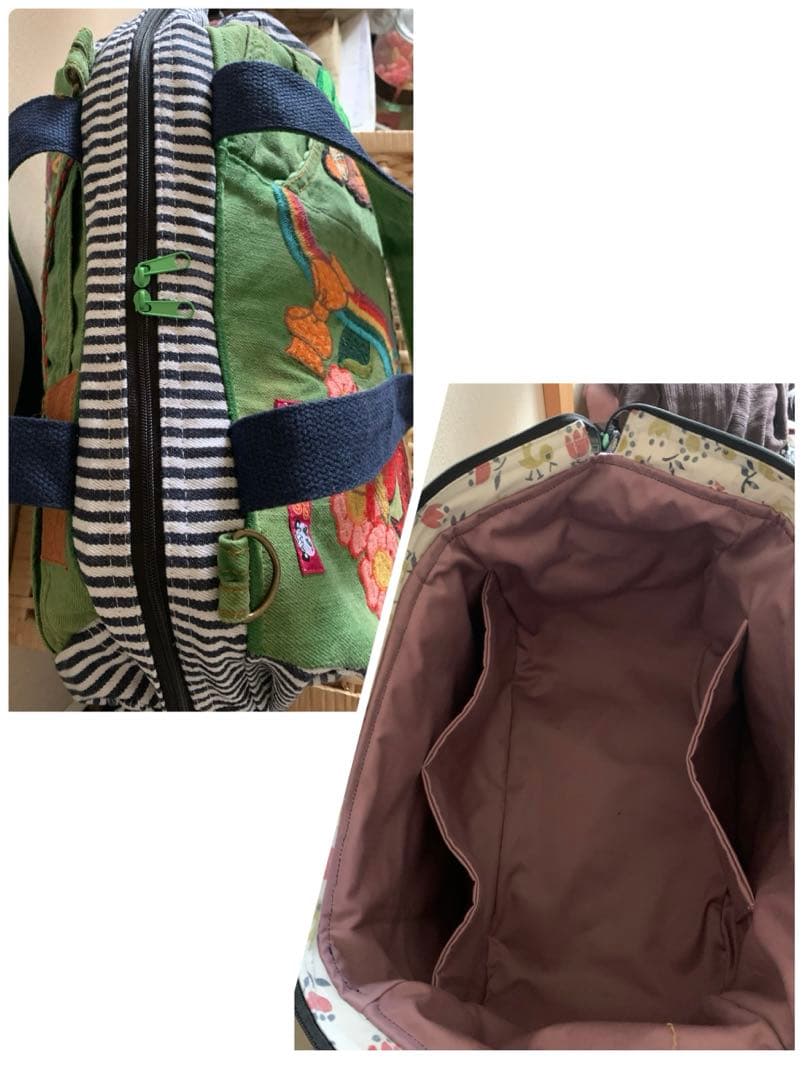 【anz.】ワイヤー口金ボストンバッグ(L)×3、ぽってりトートバッグ×2