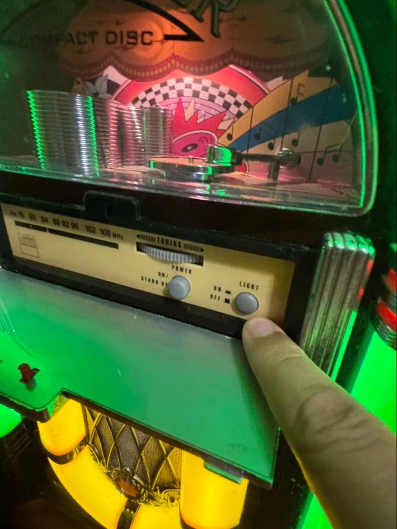 【中古】ジュークボックスミニ　レトロ　インテリア　 ジュークボックス ジャンク