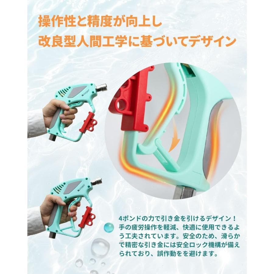 ★セット★Kareyou真鍮ショートガン(5000PSI対応)高圧洗浄機用 ケル