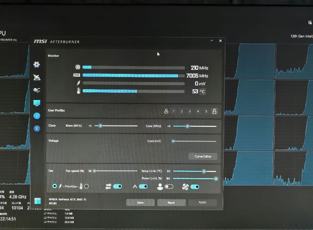 GeForce RTX 3060 Ti 8GB (Dell OEM版) 喫煙無し