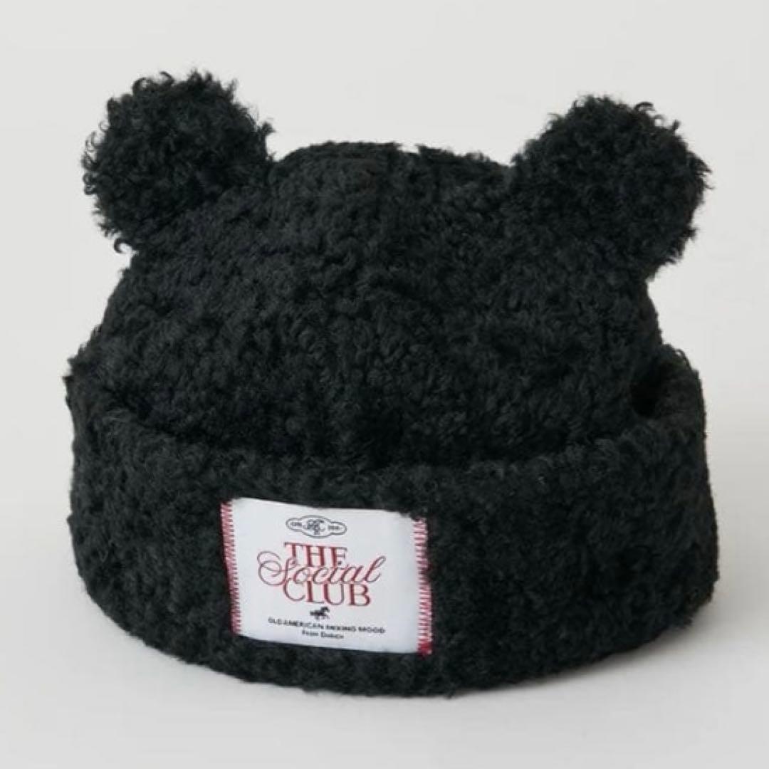 新品未開封 ダーリッチ テディベアハット ブラック フリー