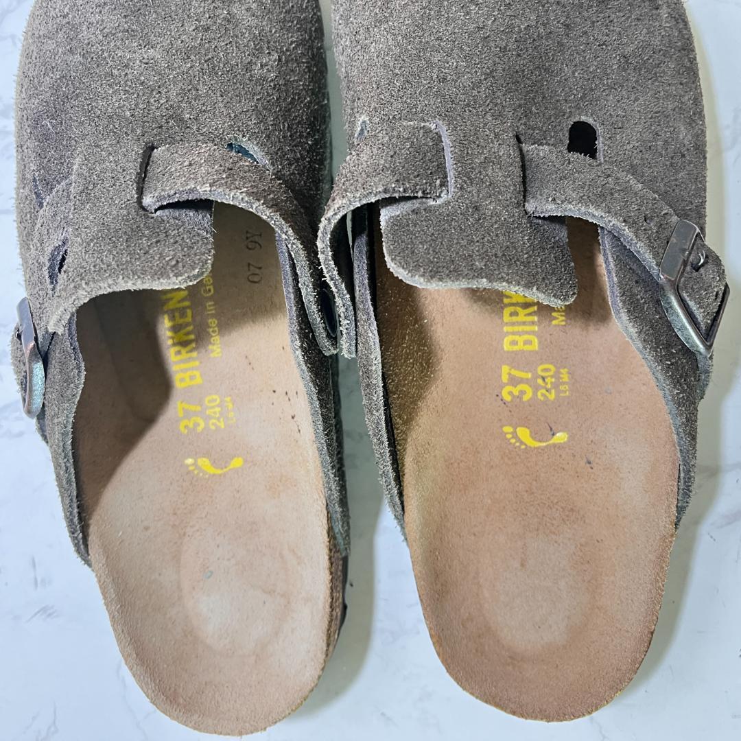 まゆたん ビルケンシュトック ボストン ブラウン 24cm ナロー幅 スウ