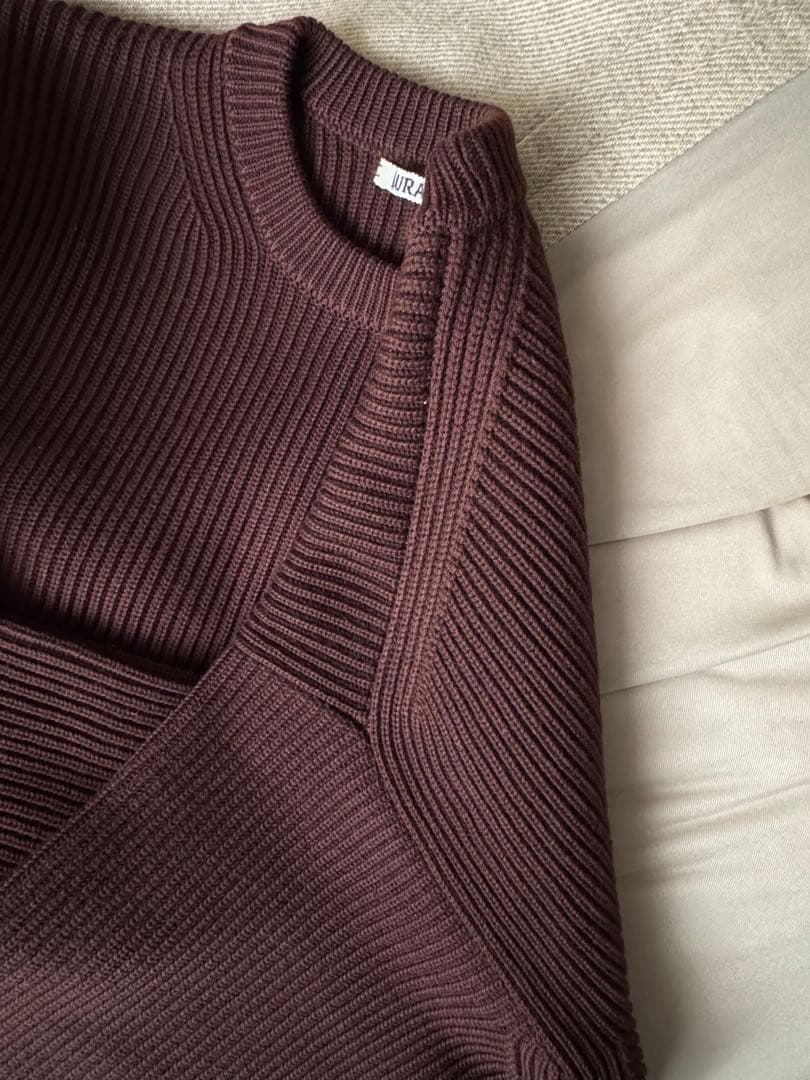 k*い様 AURALEE SUPER FINE WOOL RIB KNIT P/