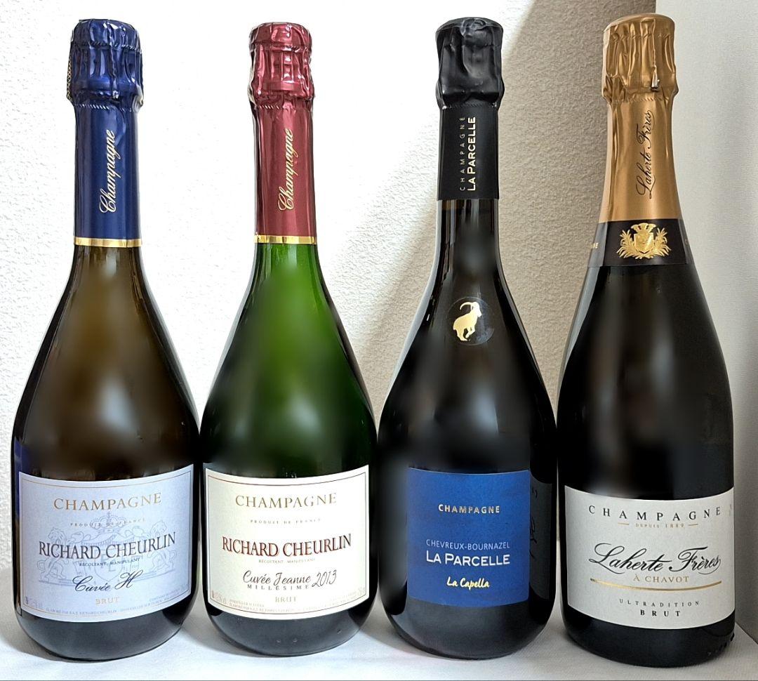 ラシーヌ　シャンパン　４本セット(パルセル　他)