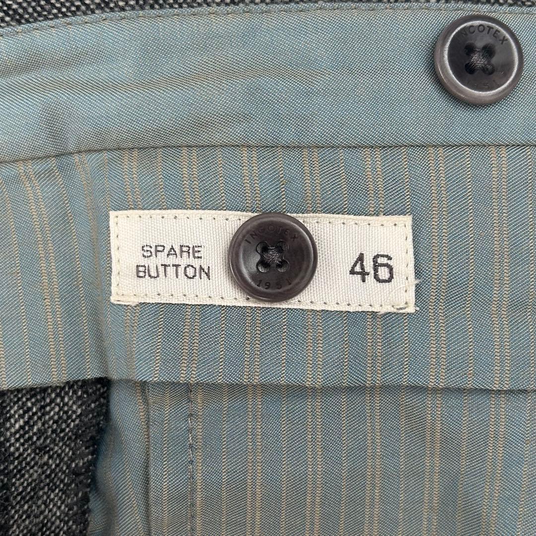 秋冬 46 incotex ツイード ホームスパン スラックス パンツ
