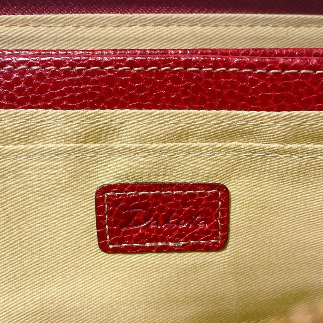【新品✨️】Dakota(ダコタ)ラウンドジップ本革長財布 ワインレッド 日本製