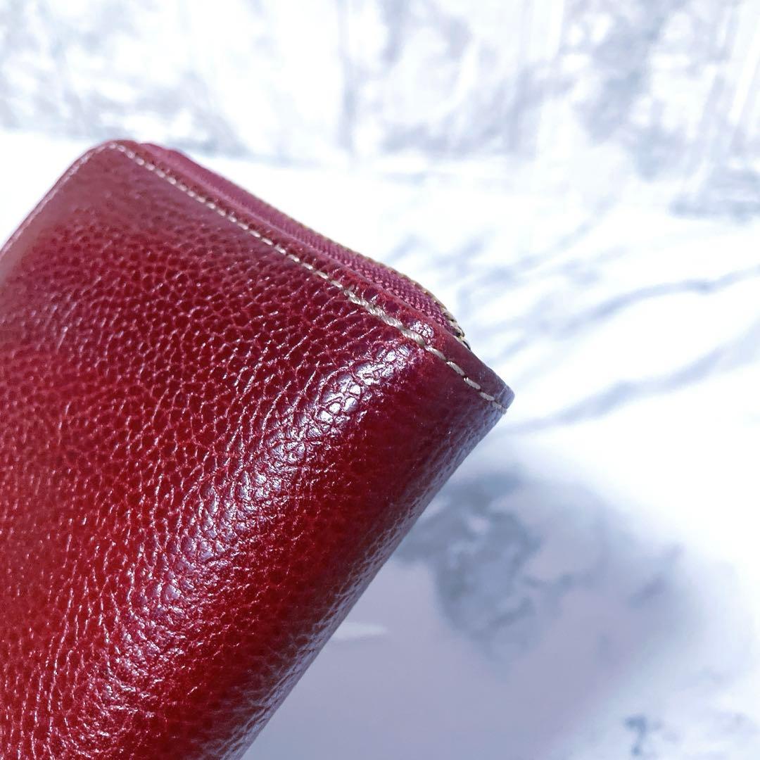 【新品✨️】Dakota(ダコタ)ラウンドジップ本革長財布 ワインレッド 日本製