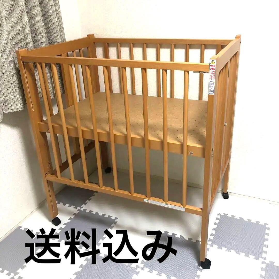 「ワンタッチハイベッド　クール★ミニ」 日本製ベビーベッド 石崎家具