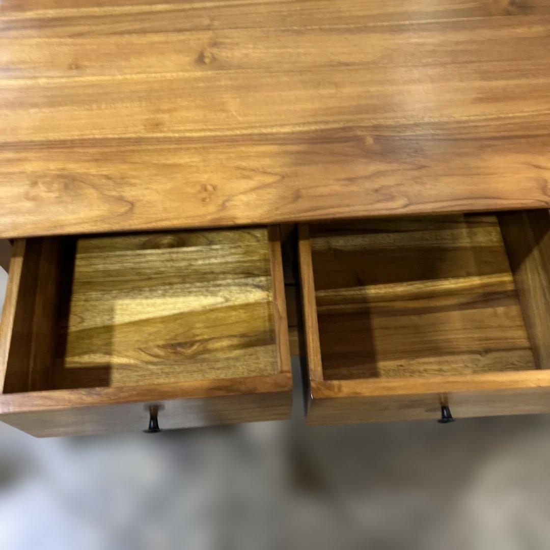 【チーク無垢材】◆ワイドチェスト◇雰囲気抜群◆程度良好！