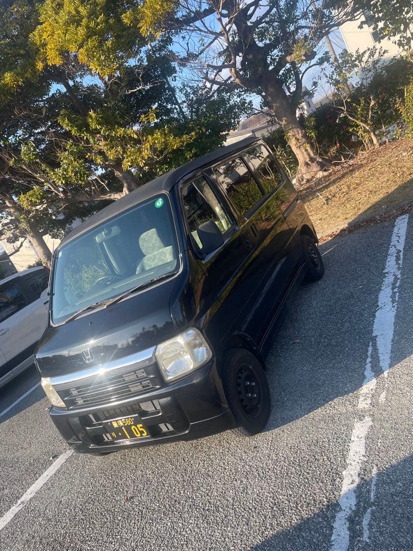ホンダ バモス　黒 軽バン 2003年式