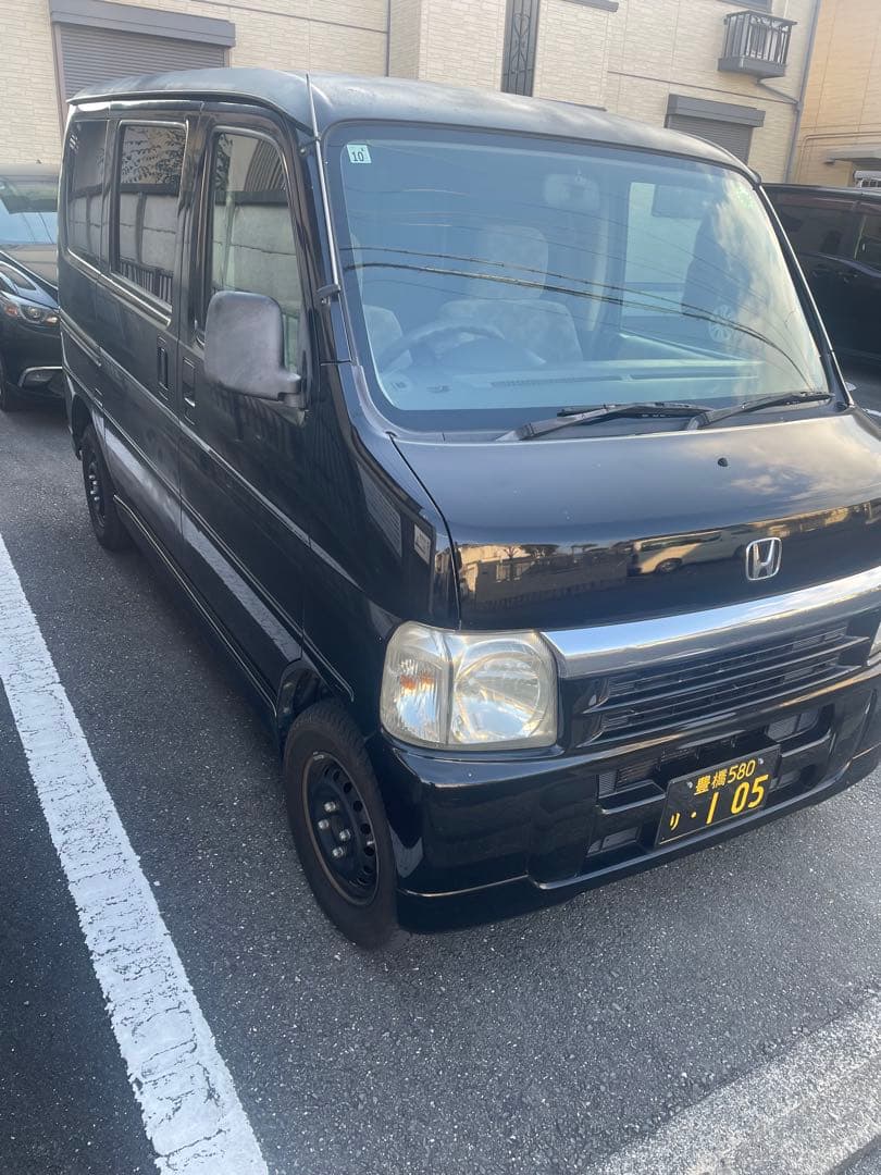 ホンダ バモス　黒 軽バン 2003年式
