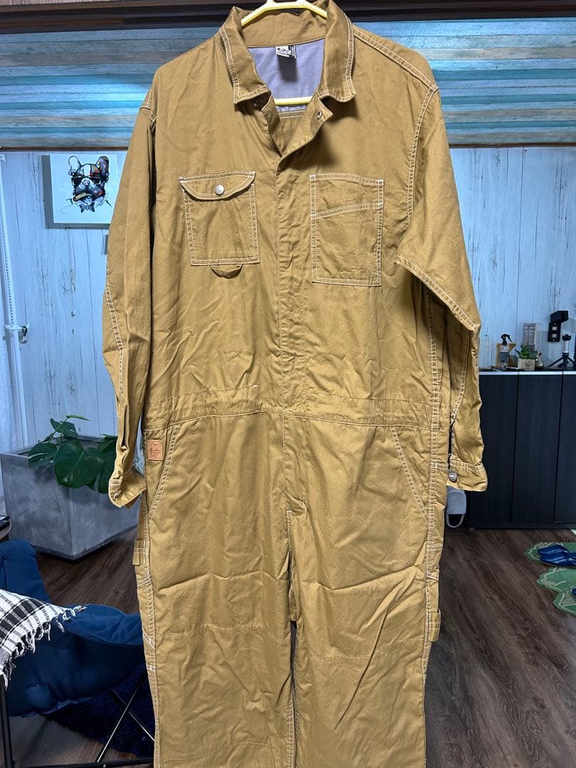 CHUMS ベージュ オーバーオール