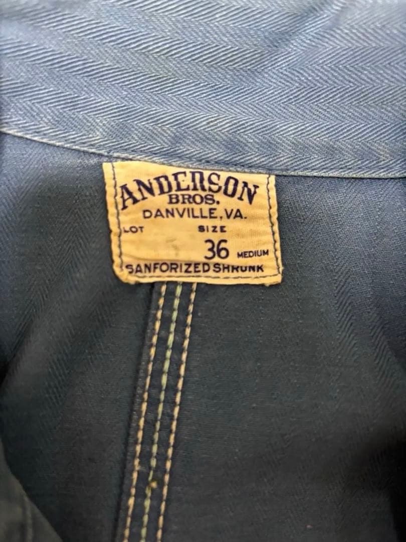 40s anderson オールインワン　ヘリンボーン　ヴィンテージ
