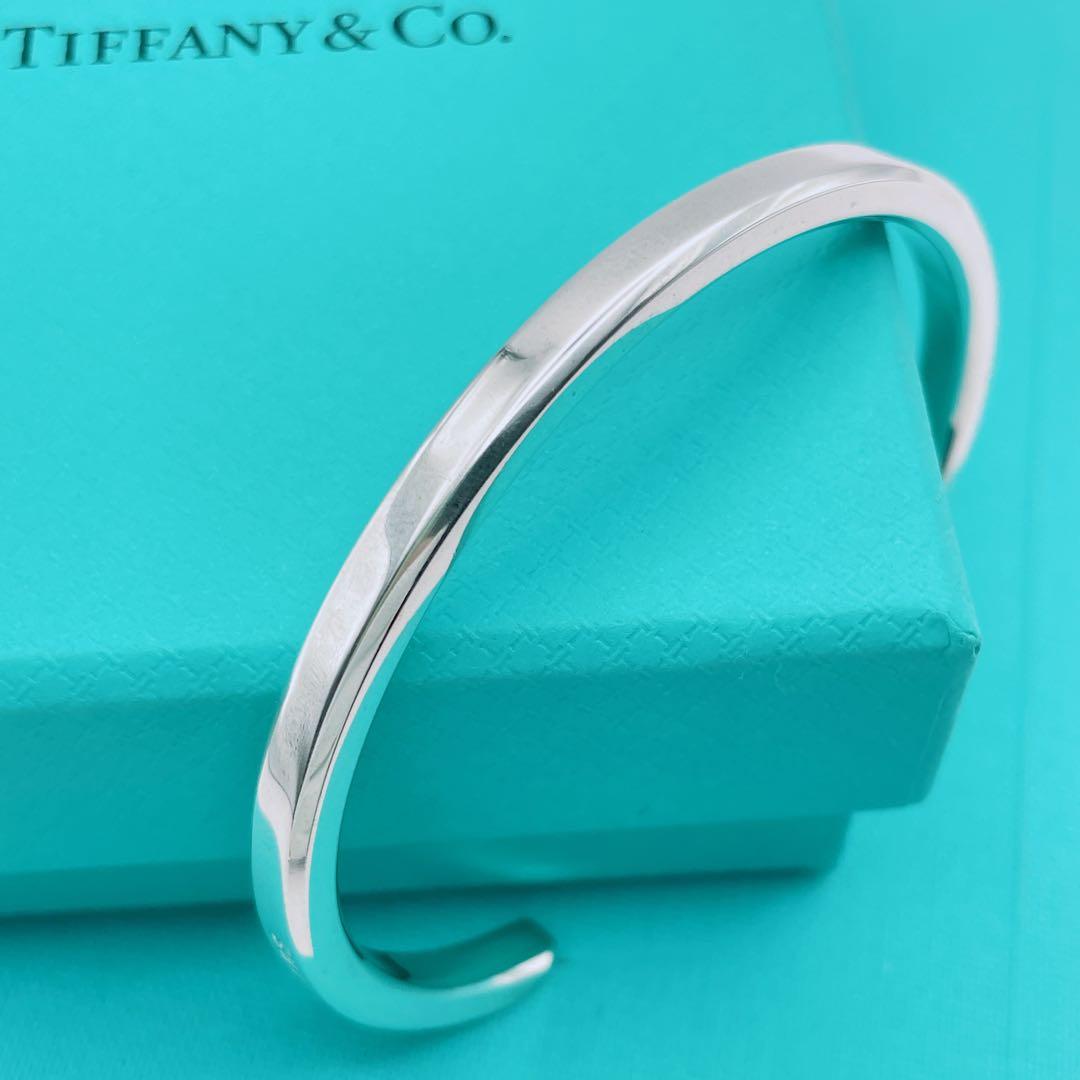 Tiffany & Co. メイカーズ　バングル　ナロー　カフ　シルバー