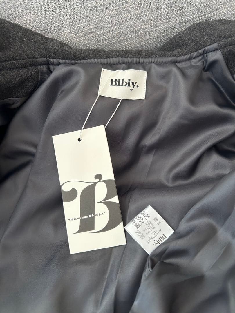 bibiy. CHARLENE SAILOR JACKET GRY タグ付き