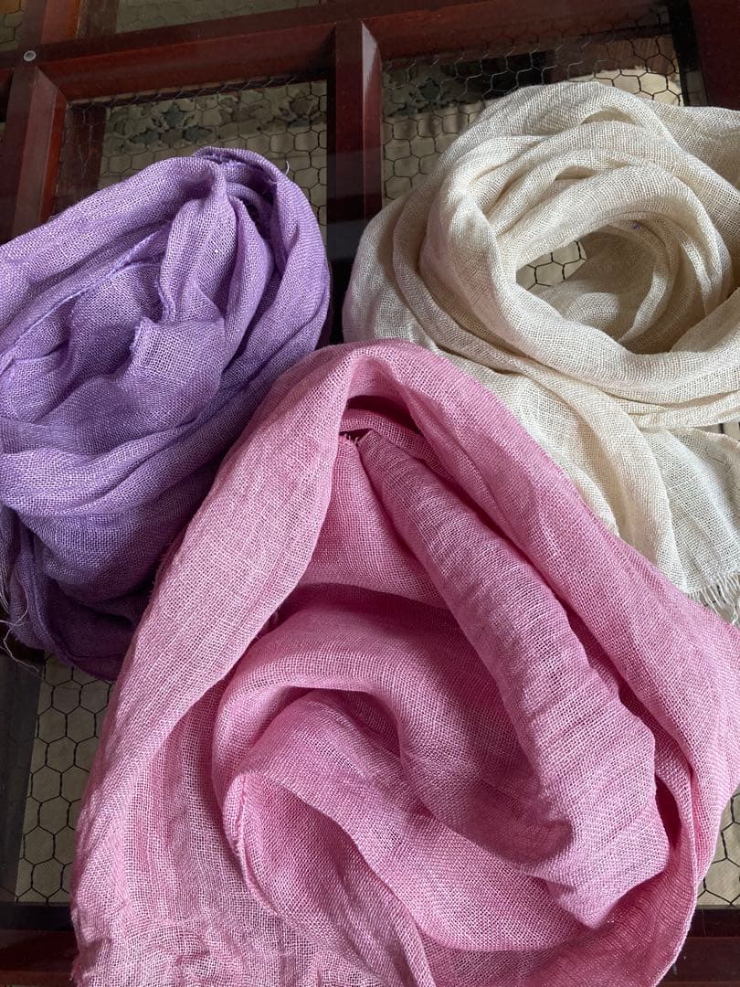 Lune♡ ２枚セット　ヘンプストール　30×200cm マフラー
