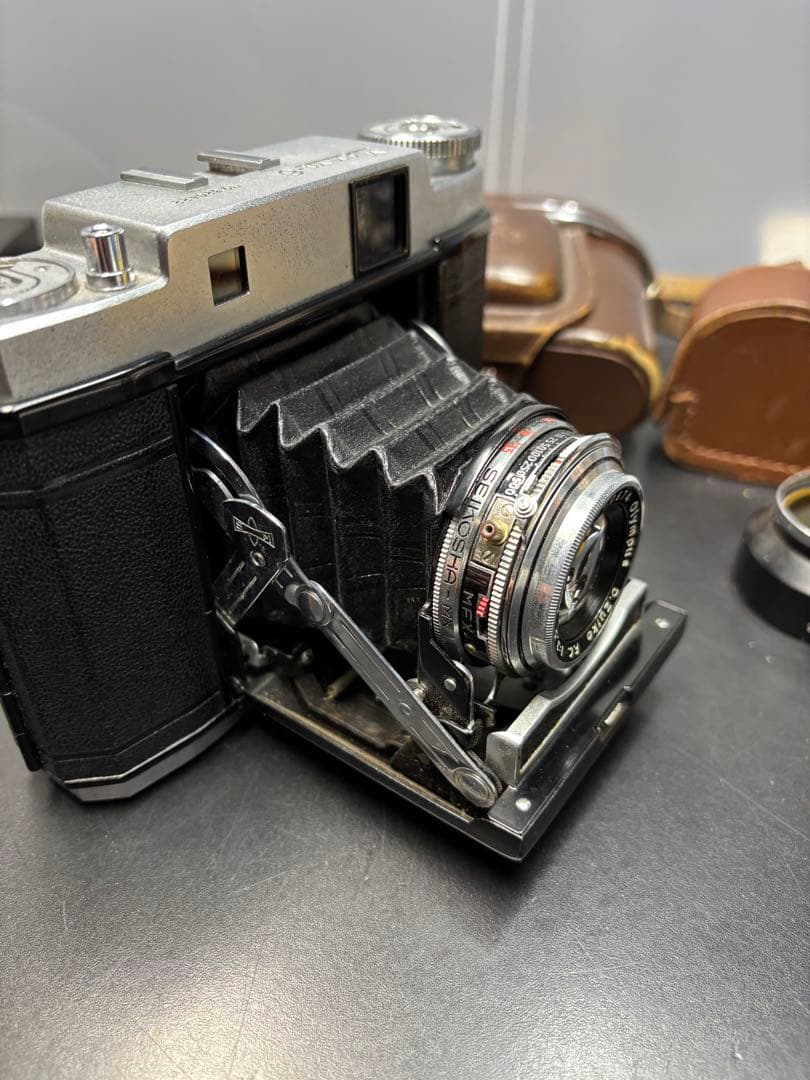 【希少品】マミヤ6 Mamiya6 ケース付き 中判蛇腹カメラ 当時物