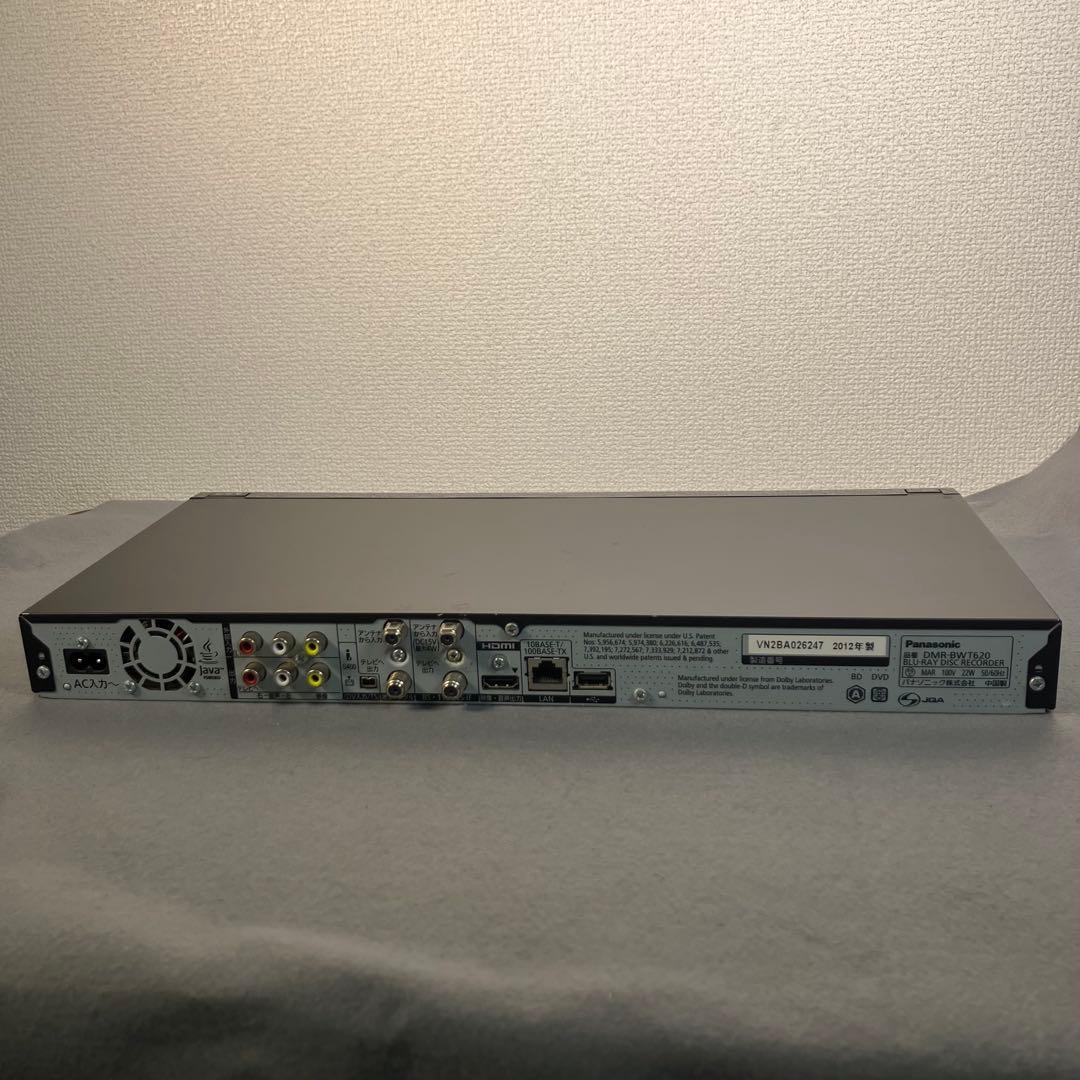 【動作確認OK】Panasonic DMR-BWT620 ブルーレイレコーダー