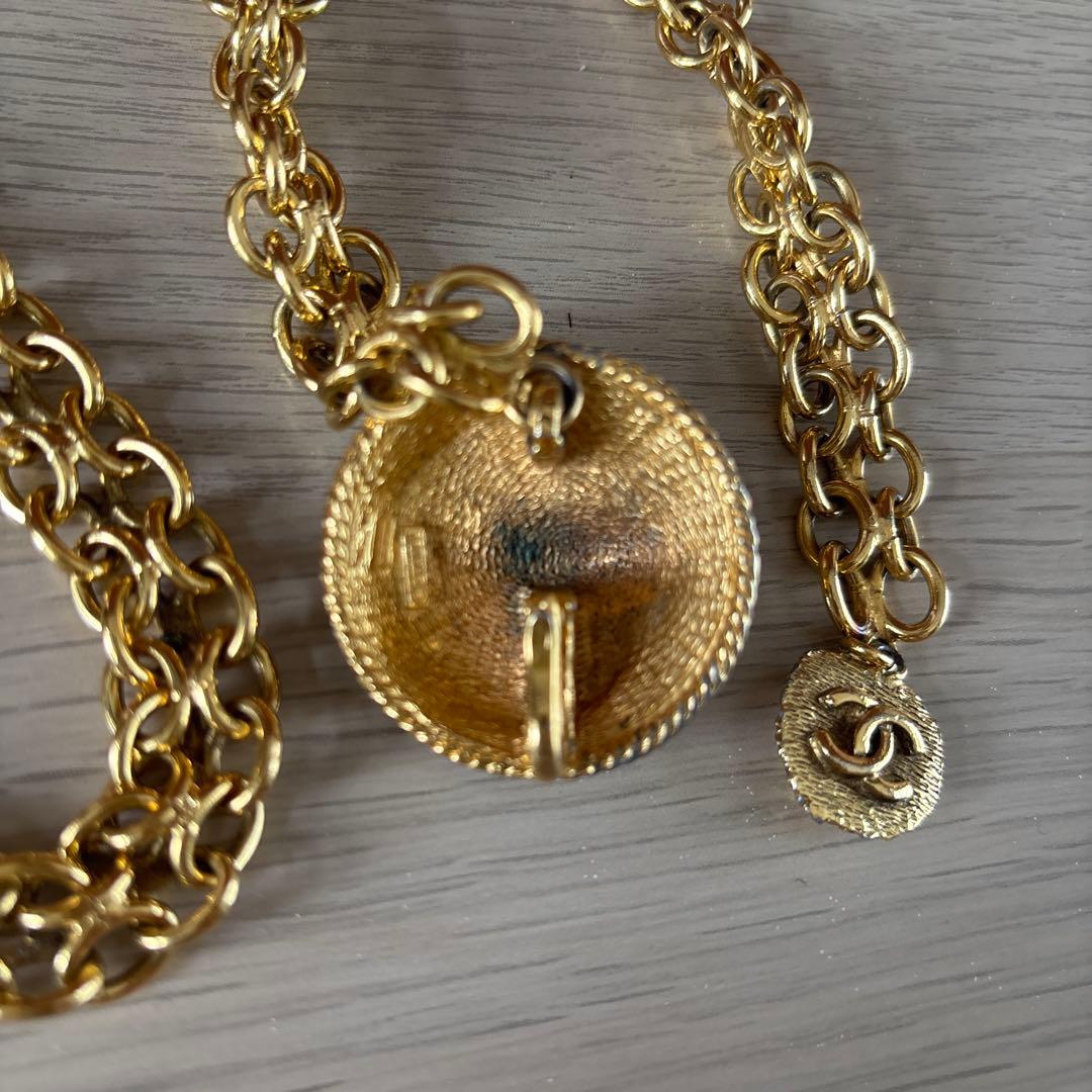 シャネルCHANELゴールチェーンベルト ビンテージ ライオンモチーフ