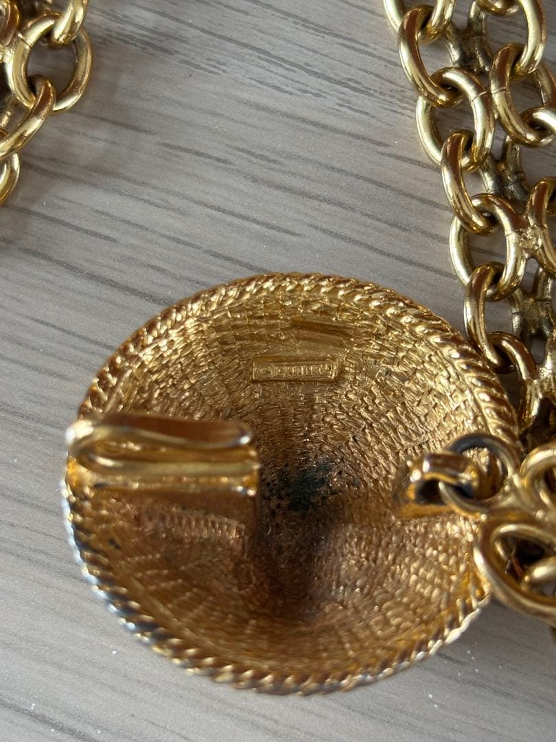 シャネルCHANELゴールチェーンベルト ビンテージ ライオンモチーフ