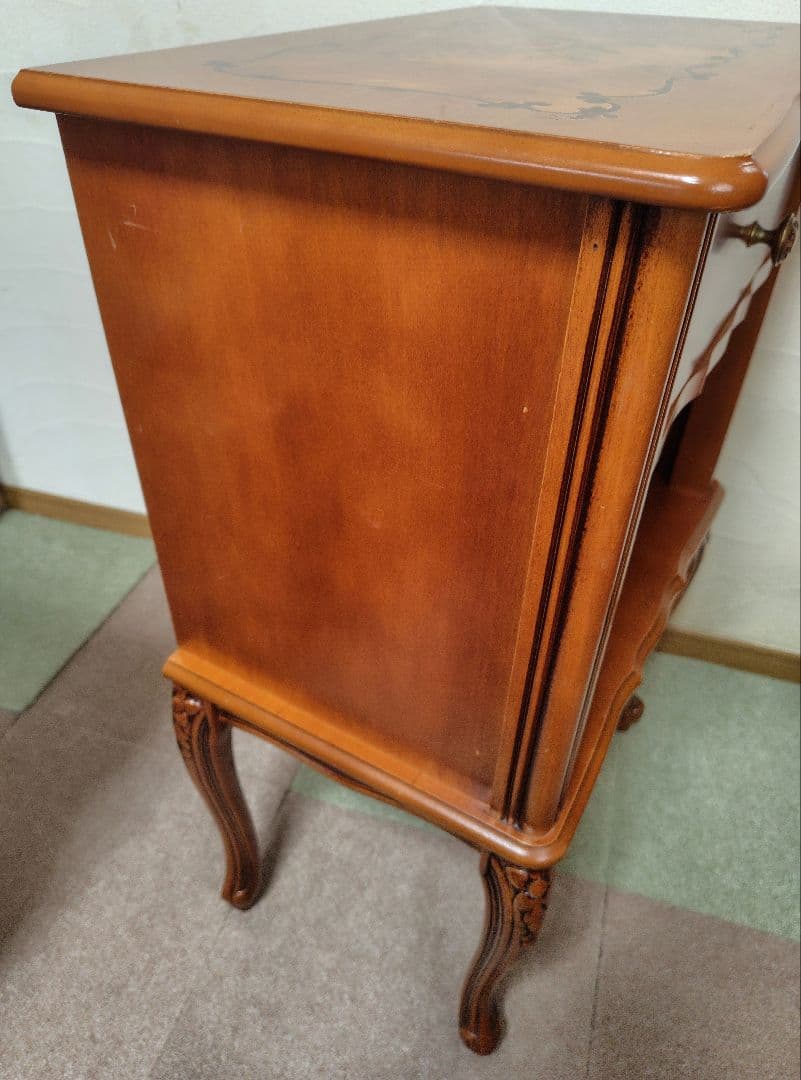 象嵌　猫脚　サイドチェスト　コンソールテーブル