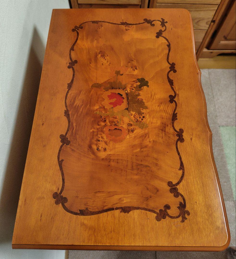 象嵌　猫脚　サイドチェスト　コンソールテーブル