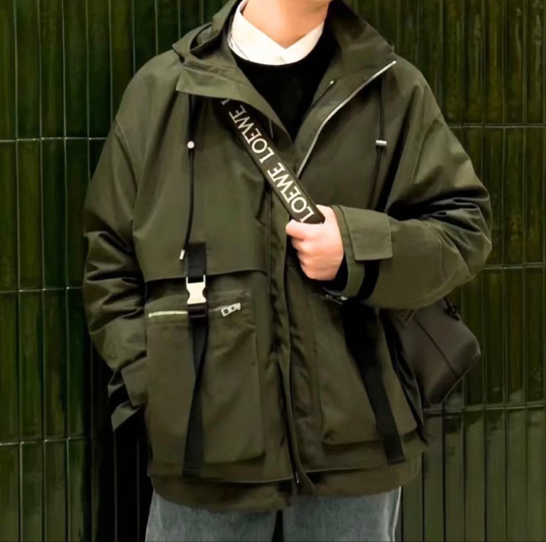 ロエベ LOEWE 24SS Militaryジャケットフーディパーカー48